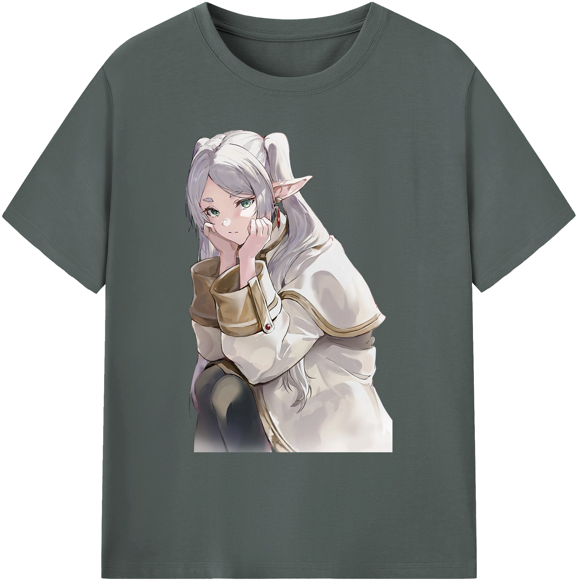 （画像用） 葬送のフリーレン Frieren 綿100％ メンズ半袖Tシャツ｜肌触りやわらか＆通気性